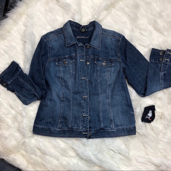 eddie bauer womens jean jacket